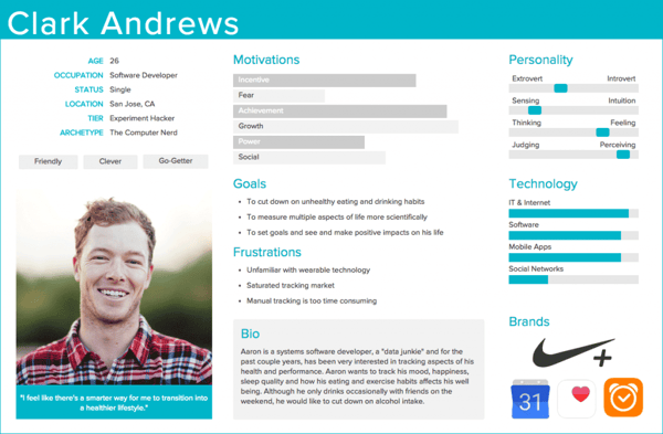Example of a User Persona from Adobe